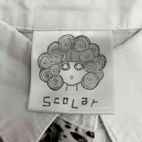 スカラー ScoLar ドット切替シャツワンピース レディース JPN:M