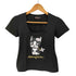 REBECCA BONBON BA-TSU ラインストーン チェーン クロップド Tシャツ ピチT レディース JPN:M