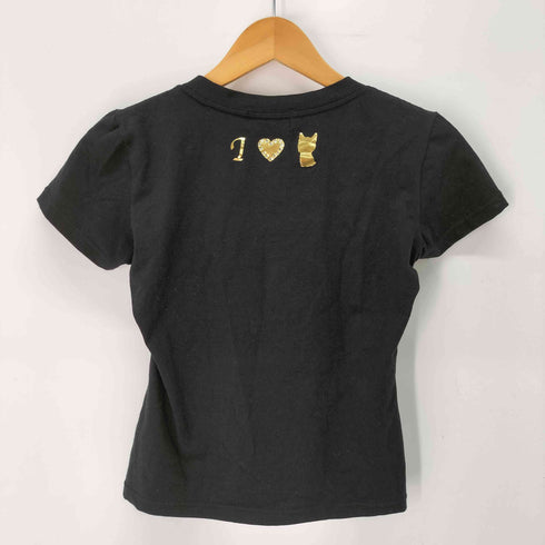 REBECCA BONBON BA-TSU ラインストーン チェーン クロップド Tシャツ ピチT レディース JPN:M