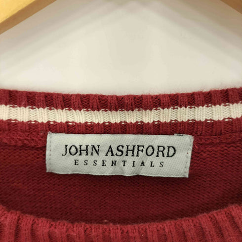 ジョンアッシュフォード JOHN ASHFORD 90-2000s コットン ロングスリーブ クルーネック ニット メンズ L
