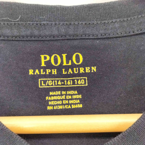 ポロラルフローレン POLO RALPH LAUREN ロゴ刺繍 クルーネック ショートスリーブ Tシャツ レディース import:L