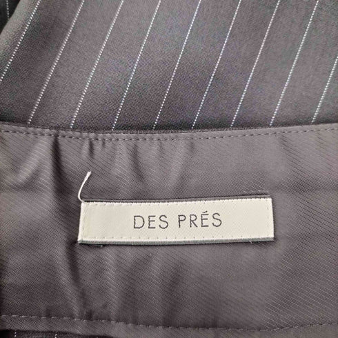 デプレ DES PRES ピンストライプ ウール ワイド パンツ レディース JPN:36