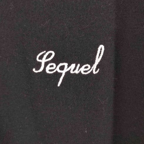 シークエル SEQUEL ロゴ刺繍 コットンニット メンズ S