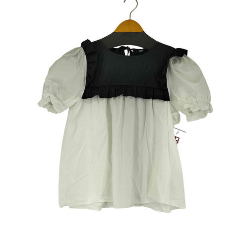 ザラ ZARA コンビポプリンブラウス レディース import:M