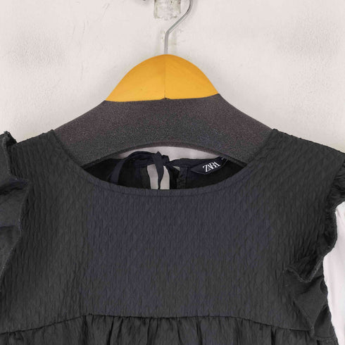 ザラ ZARA コンビポプリンブラウス レディース import:M