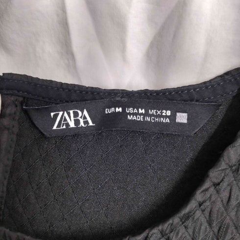 ザラ ZARA コンビポプリンブラウス レディース import:M