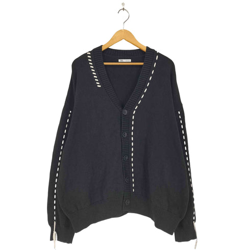 ザラ ZARA ステッチデザインカーディガン メンズ XL
