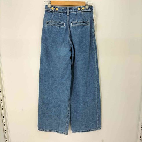 Mo&Co 2タック ワイドデニム レディース 26