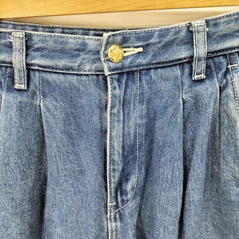 Mo&Co 2タック ワイドデニム レディース 26