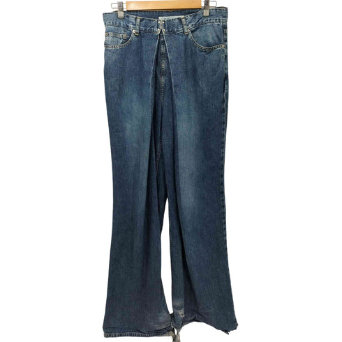 ジョンローレンスサリバン JOHN LAWRENCE SULLIVAN WASHED DENIM WIDE PANTS メンズ JPN:46