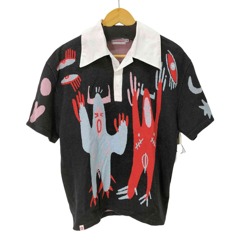 チャールズジェフリーラバーボーイ CHARLES JEFFREY LOVERBOY ニットポロ メンズ import:M