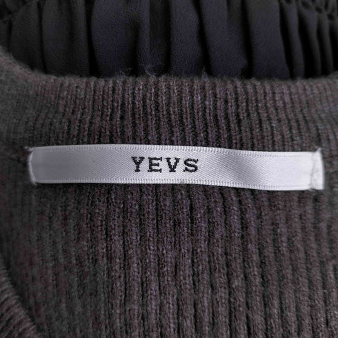 YEVS クールジョーゼットシャーリングドッキングプルオーバー レディース FREE
