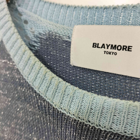BLAYMORE Butterfly Flower Glitter Knit メッシュ ニット メンズ JPN:S