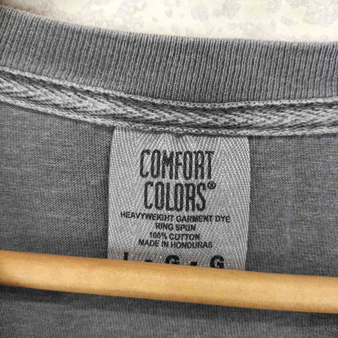 コンフォートカラーズ COMFORT COLORS フロントプリントバンドTシャツ メンズ L