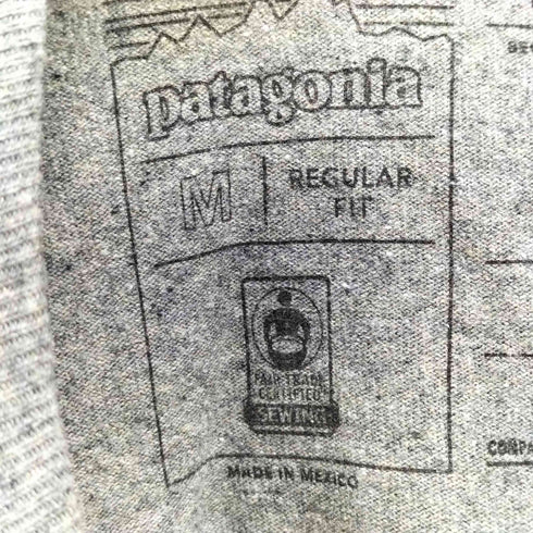 パタゴニア patagonia REGULAR FIT ロゴプリント クルーネック Tシャツ メンズ import:M