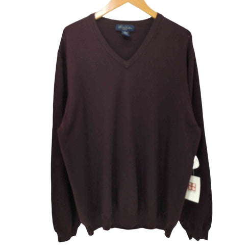 ブルックスブラザーズ BROOKS BROTHERS STRETCH メリノウール Vネック ニットセーター メンズ import:XL