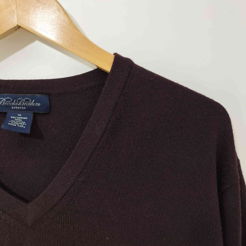 ブルックスブラザーズ BROOKS BROTHERS STRETCH メリノウール Vネック ニットセーター メンズ import:XL