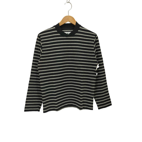 バブアー Barbour クロスネット ボーダー ロングTシャツ メンズ JPN:S