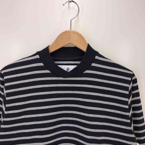 バブアー Barbour クロスネット ボーダー ロングTシャツ メンズ JPN:S