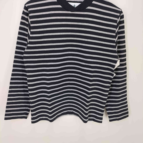バブアー Barbour クロスネット ボーダー ロングTシャツ メンズ JPN:S