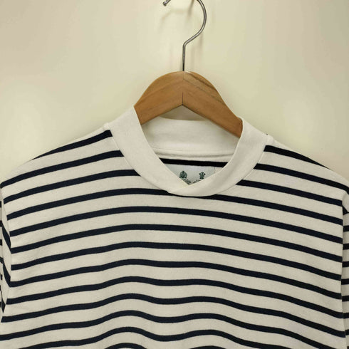 バブアー Barbour クロスネット ボーダー ロングTシャツ メンズ JPN:S