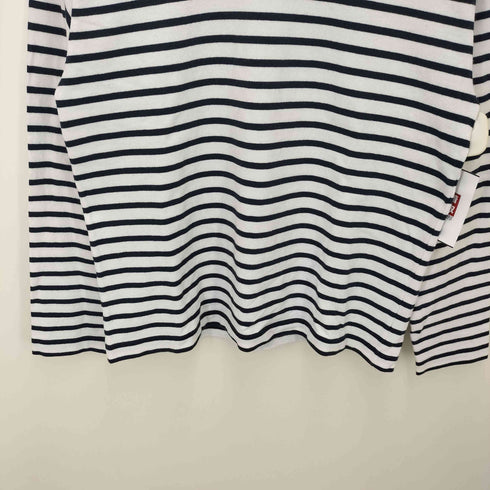 バブアー Barbour クロスネット ボーダー ロングTシャツ メンズ JPN:S