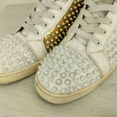 クリスチャンルブタン CHRISTIAN LOUBOUTIN スタッズハイカットスニーカー メンズ 42