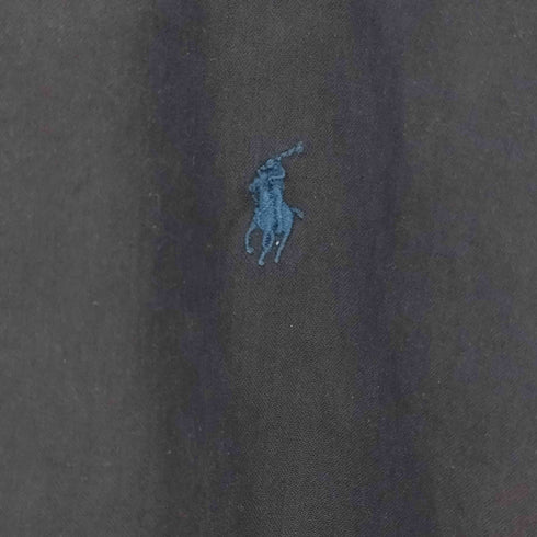 ポロバイラルフローレン Polo by RALPH LAUREN 90s BLAKE シルクコットン ポニー刺繍 L/S レギュラーカラーシャツ メンズ import:XL