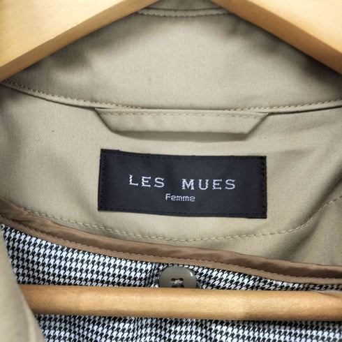 レミュー LES MUES はっ水 ストレッチ 大人ダブルトレンチコート レディース JPN:L