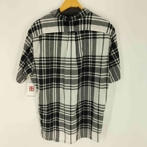 ポロバイラルフローレン Polo by RALPH LAUREN 90S CALDWELL ポニー刺繍 オープンカラーチェック半袖シャツ メンズ import:L