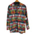 ポロバイラルフローレン Polo by RALPH LAUREN 90s SKI CAMP ポニー無し マルチカラー オープンカラーチェックL/S シャツ メンズ import:M