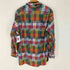 ポロバイラルフローレン Polo by RALPH LAUREN 90s SKI CAMP ポニー無し マルチカラー オープンカラーチェックL/S シャツ メンズ import:M
