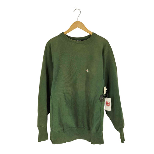 チャンピオン Champion 90S USA製 刺繍タグ 目あり reverseweave クルーネックスウェット フェード メンズ import:XL