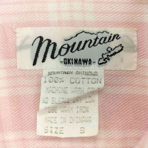 MOUNTAIN OKINAWA チェック ボタンダウンシャツ メンズ JPN:S