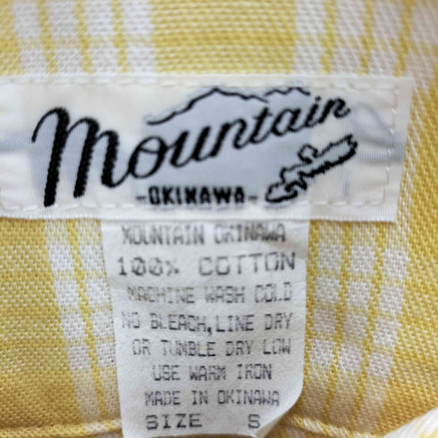 MOUNTAIN OKINAWA チェック ボタンダウンシャツ メンズ JPN:S