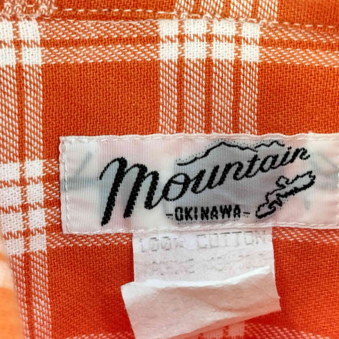 MOUNTAIN OKINAWA チェック ボタンダウンシャツ メンズ JPN:S