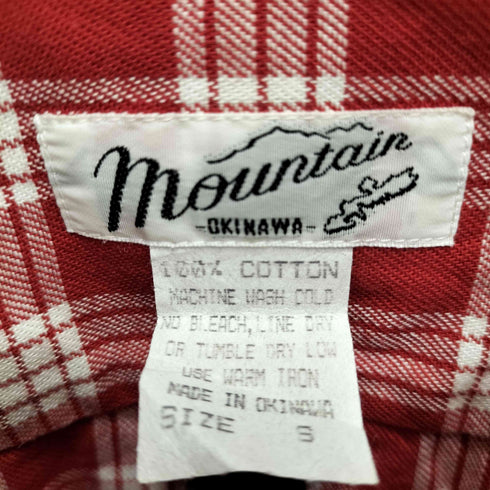 MOUNTAIN OKINAWA チェック ボタンダウンシャツ メンズ JPN:S