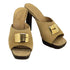 グッチ GUCCI ハラコ メタル ロゴ サンダル レディース 6 1/2