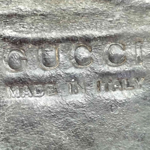 グッチ GUCCI ハラコ メタル ロゴ サンダル レディース 6 1/2
