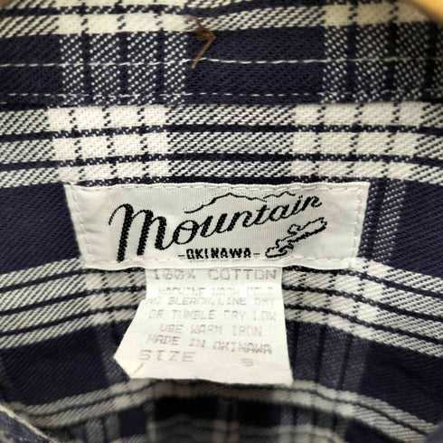 MOUNTAIN OKINAWA チェック ボタンダウンシャツ メンズ JPN:S