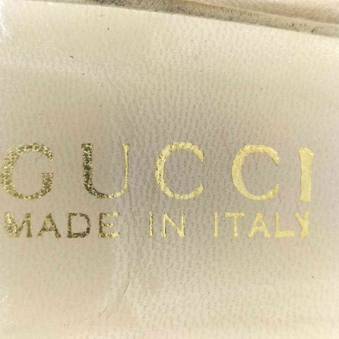 グッチ GUCCI スエード アンクル ストラップ パンプス レディース 36 1/2C