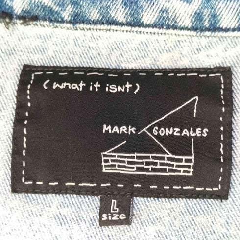 マークゴンザレス Mark Gonzales What it isNt ART BY MARK GONZALES デニム ジャケット メンズ import:L