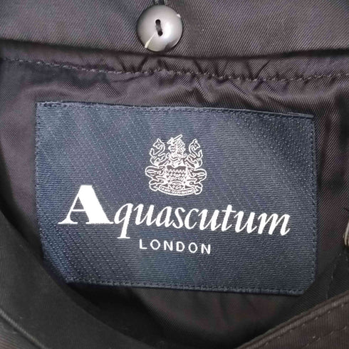アクアスキュータム AQUASCUTUM ウール チェック ライナー 付き ステンカラーコート レディース