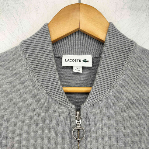 ラコステ LACOSTE ショールカラー ジップアップ ニット セーター ドライバーズニット メンズ import:XS