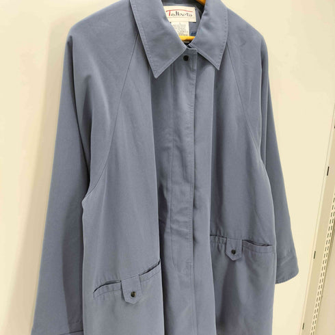 タルボット TALBOTS 比翼スナップボタン ポリ ステンカラー コート レディース import:S