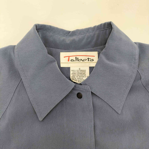 タルボット TALBOTS 比翼スナップボタン ポリ ステンカラー コート レディース import:S