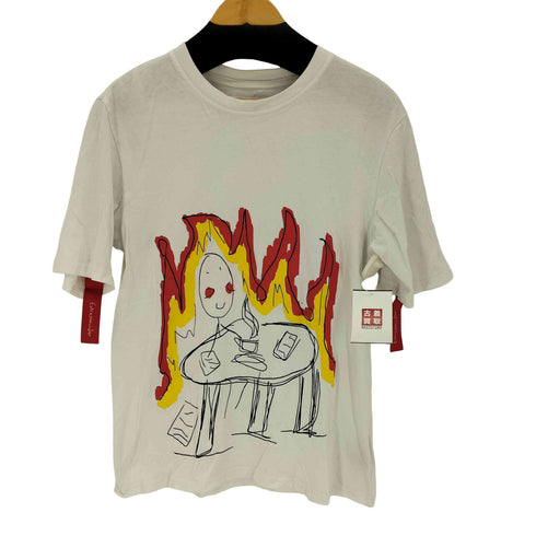THEBE MAGUGU プリントクルーネックS/S Tシャツ メンズ