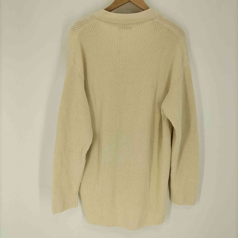ザラ ZARA リブ編み コットン ニット Vネック カーディガン メンズ import:M