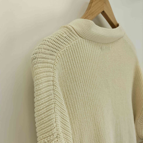 ザラ ZARA リブ編み コットン ニット Vネック カーディガン メンズ import:M
