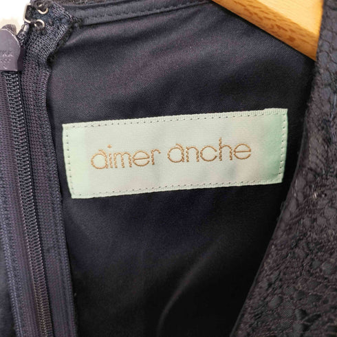 aimer anche 総レース 半袖 ワンピース ドレス レディース JPN:M